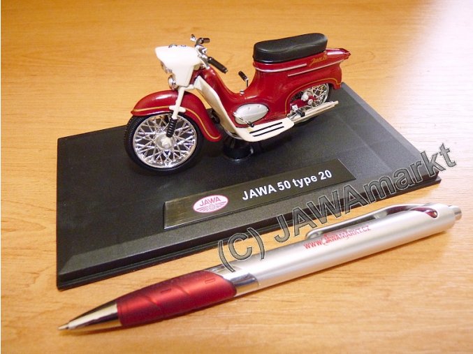 Model 1:18 Jawa 50 - Typ 20 červená