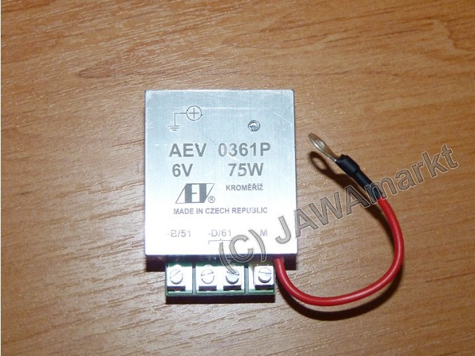 Elekctronic regulator 6V/75W - PLUS, czech AEV