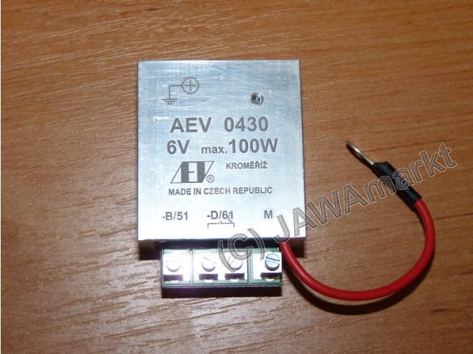 Elekctronic regulator 6V/45-100W - PLUS, czech AEV