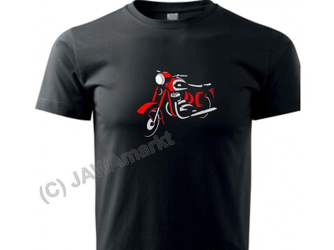 T-shirt schwarz JAWA 353 - XL