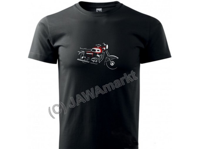 T-shirt black JAWA 634 - XL