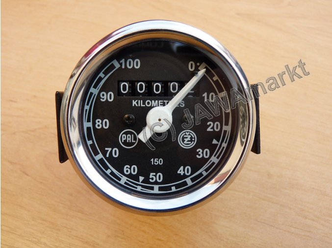 Speedometer CZ 150 - black dial