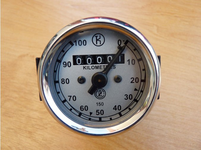 Tachometer CZ 150C - silber Zifferblatt