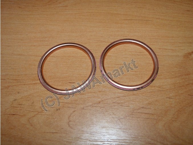 Gasket of exh. pipe 350/250 - copper, original - set