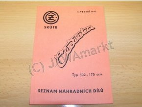 Katalog náhradních dílů 502 skútr