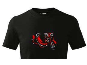 T-shirt Jawa panelka + sidecar