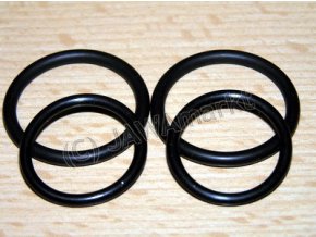 Rubber seal rings for axle of swinging fork  - Set