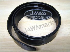 Kožený opasek - logo Jawa