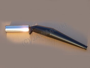 Exhaust silencer MZ ETZ 250/251/301 SPORT BLACK/CHROM