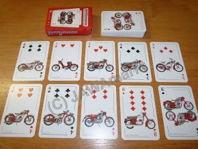 Karty moto-veteráni - Canasta/ Poker/ Bridge/ BlackJack