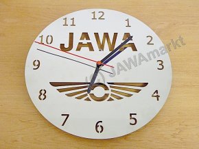 JAWA clock - polished stainless steel, 20cm