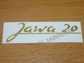 Aufkleber Jawa 20 - gold