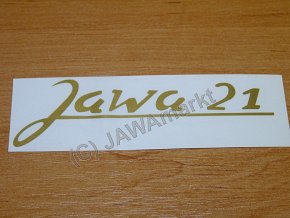 Sticker Jawa 21 - gold
