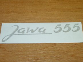 Samolepka Jawa 555 - zlatá