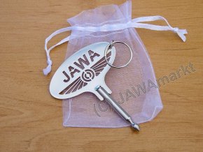 Bosch key + pendat JAWA together, polished stainless steel