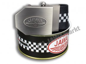 Textil Belt JAWA - in closed can, BLACK chessboard