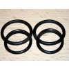 Rubber seal rings for axle of swinging fork  - Set