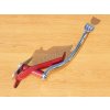 Rear brake pedal 350ccm 360/354 - czech CHROM - hexagonal attachment