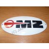 Smaltové logo MZ 30x14,5 cm - červené