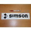 Email Schild SIMSON 34x8 cm - schwarz
