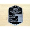 Typový štítek Jawa 500 OHC 01