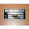 Typenschild Jawa 634, 638-640