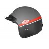 Helm Jawa Cassida grau/rot - Grosse L