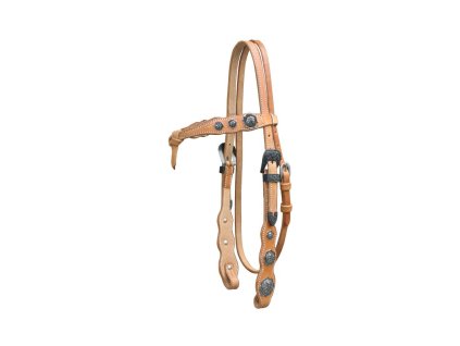 westerntrense aus harnessleder mit stilvollen conchas