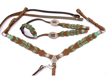 westernset feder tuerkis SW10937