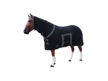 pferdecke abschwitzdecke fleecedecke mit hals und bauchlatz von top score 4