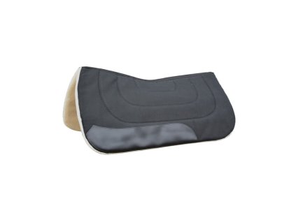 westernpad schwarz mit besatz