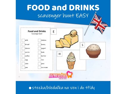 food and drinks scavenger hunt easy pdf