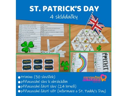 st patricks day skladacky anglictina