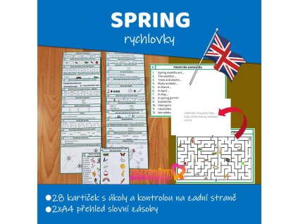 spring rychlovky anglicke pracovni listy