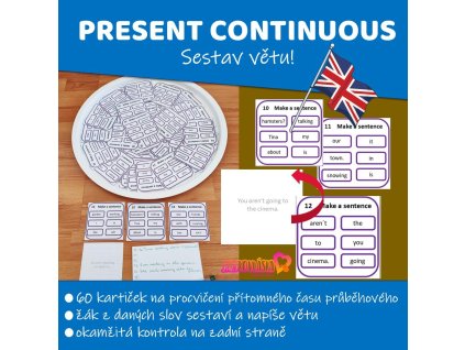 present continuous cviceni