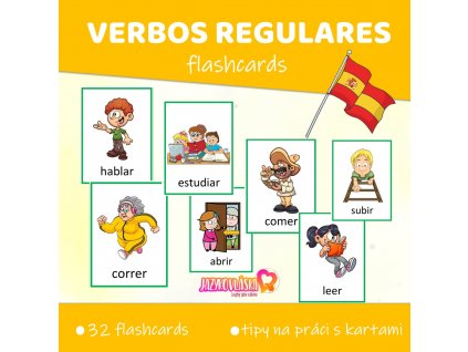 verbos regulares flashcards spanelska slovesa