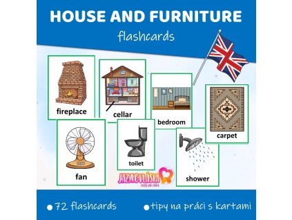 house and furniture flashcards