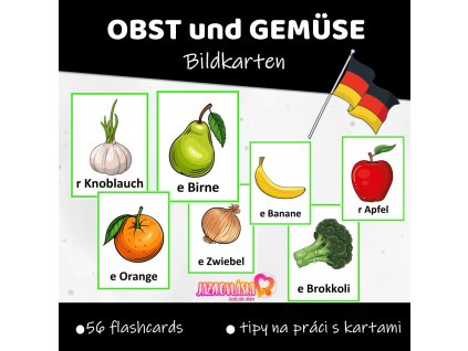 obst und gemuse bildkarten flashcards nemcina
