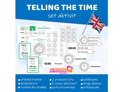 telling the time anglictina hodiny