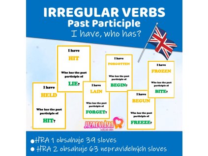 irregular verbs past participle i have who has