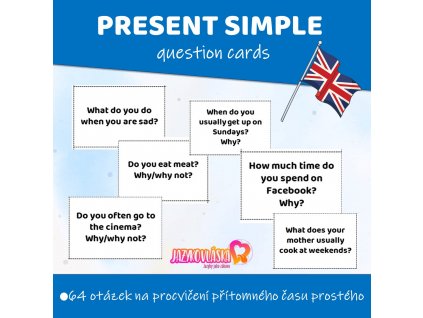 present simple question cards speaking