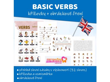 basic verbs krizovky obrazkove cteni