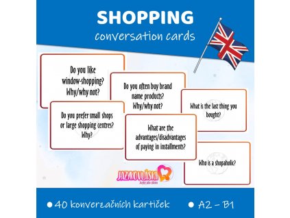 shopping conversation cards pdf anglictina