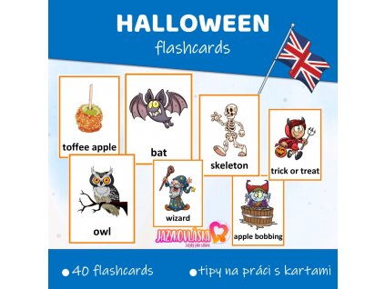 halloween flashcards anglictina