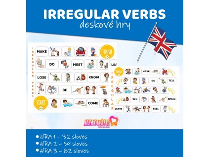 irregular verbs deskove hry anglictina nepravidelna slovesa