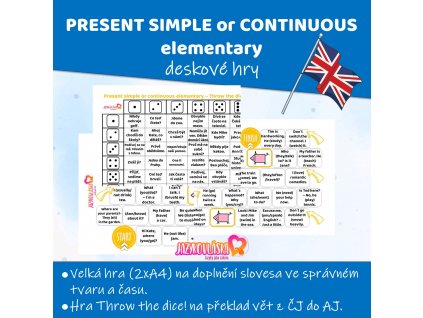 present simple or continuous deskove hry