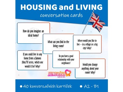 housing and living conversation cards pdf angličtina