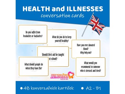 health and illnesses conversation cards anglictina