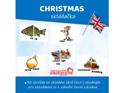 christmas skladacka v anglictine