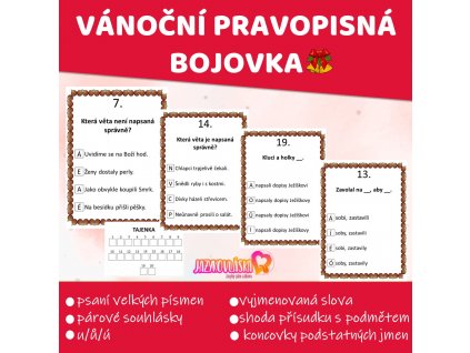 vanocni pravopisna bojovka